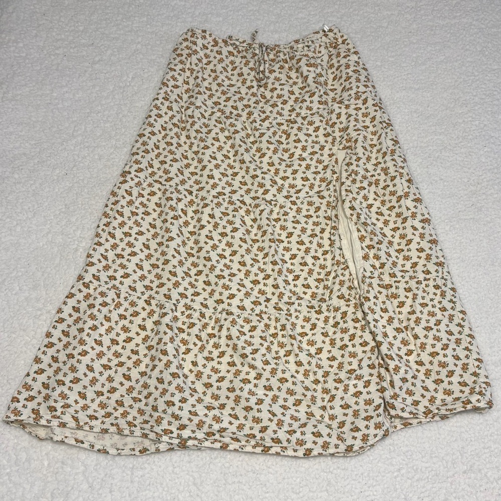 Bailey Rose Women Yellow Floral Maxi A-line Skirt